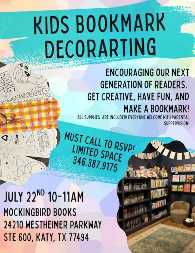 kids bookmark decorating image