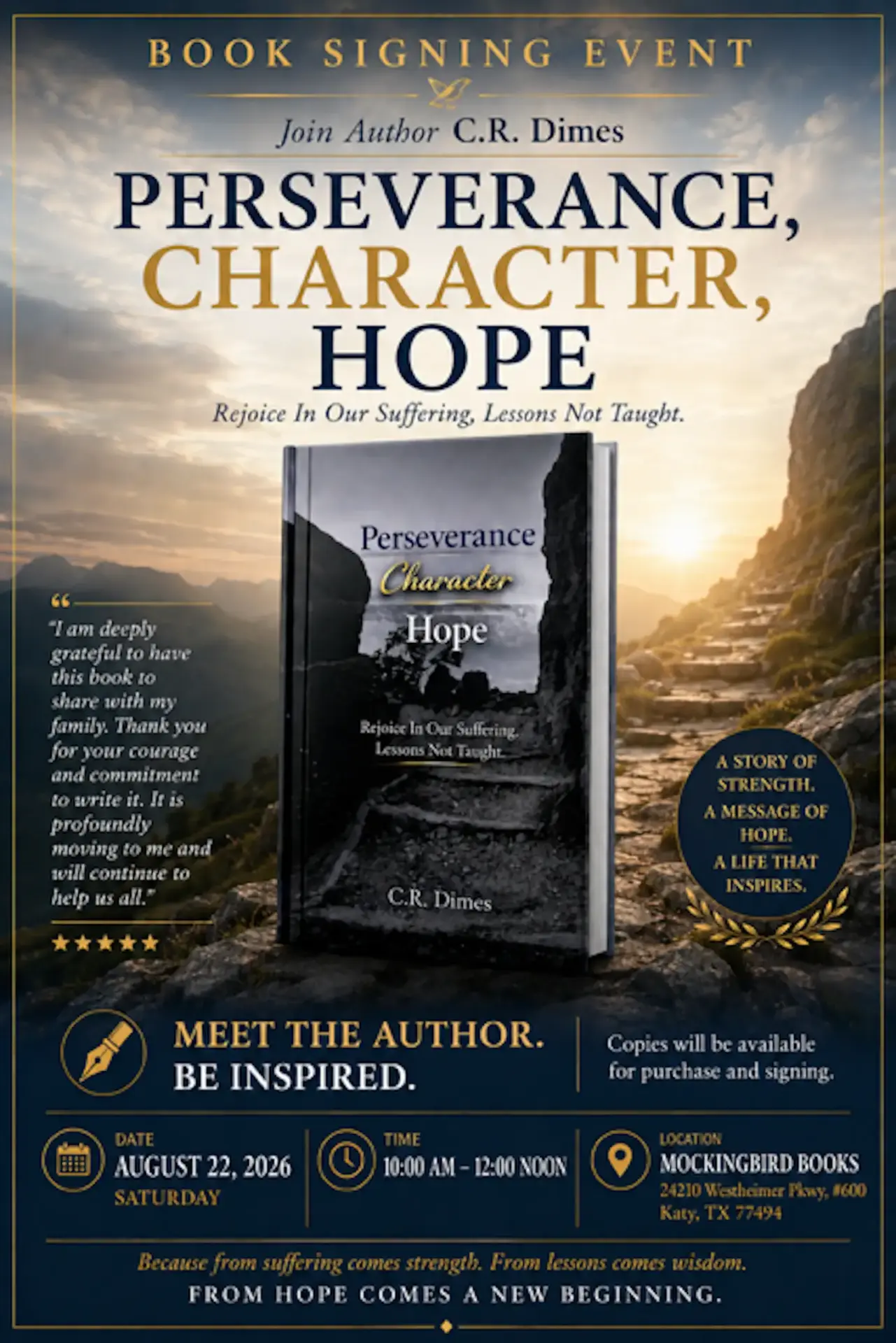 CR Dimes book signing 8 22 26