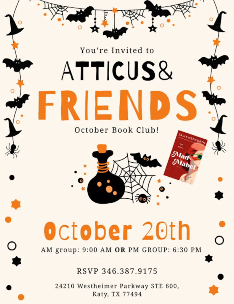 10 20 26 Atticus Friends Book Club